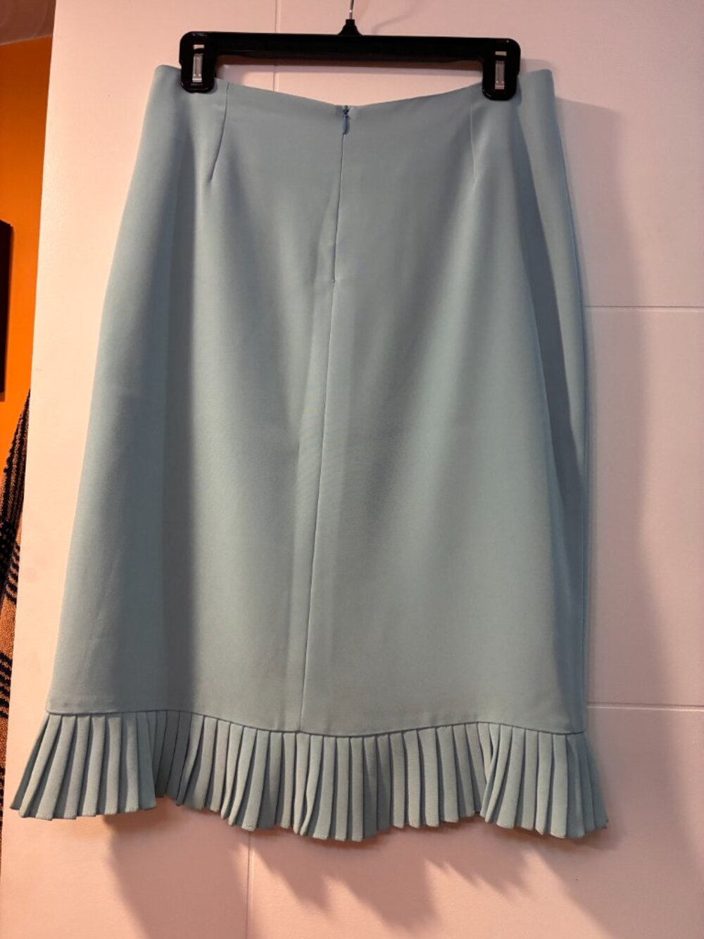 Ecaille Paris Vintage Baby Blue Pencil Skirt, Size 4/6 - Picture 2 of 5